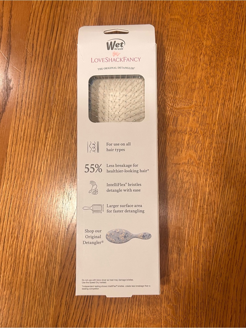 LoveShackFancy x Wet brush Everblooming Rosettes Detangler Paddle Brush - Picture 2 of 4